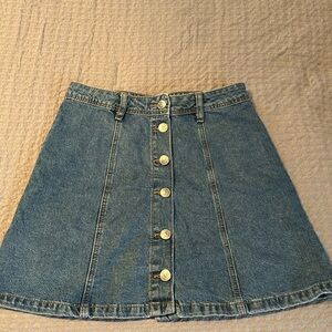 H&M high waisted denim skirt